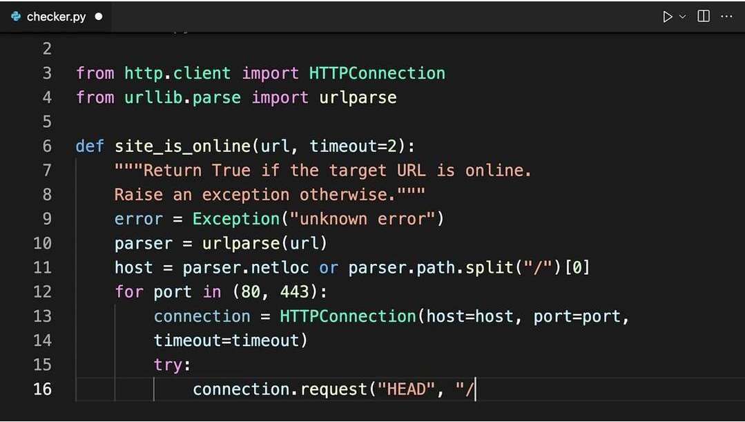 Código python revisado “a olho”.